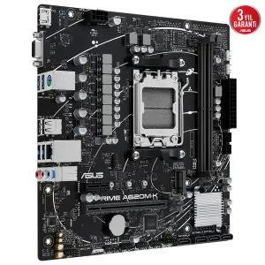 Asus PRIME A620M-K ARGB 6400mhz(OC) M.2 AM5 mATX DDR5 Anakart - 3