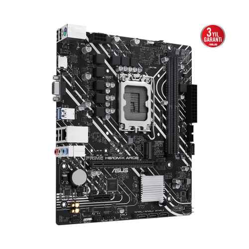 Asus PRIME H610M-K ARGB DDR5 Intel 1700p 5600 HDMI VGA M2 USB3.2 mATX 2XDIMM SLOTS,MAX.96GB, ASUS 5X PROTECTION III, AURA RGB - 2