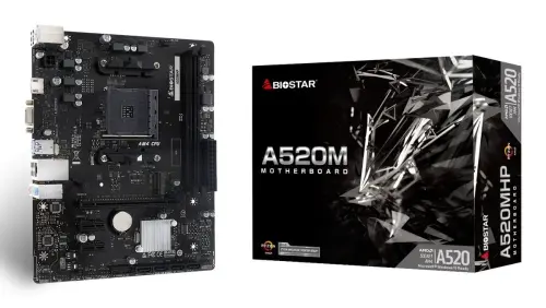 Biostar A520MHP 2.0 4400mhz(OC) M.2 AM4 mATX Anakart - 1