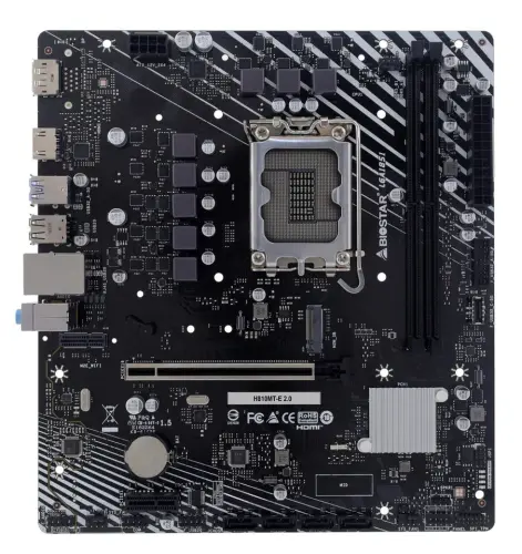 Biostar H810MT-E 2.0 6400mhz(OC) M.2 1851p mATX Anakart - 2