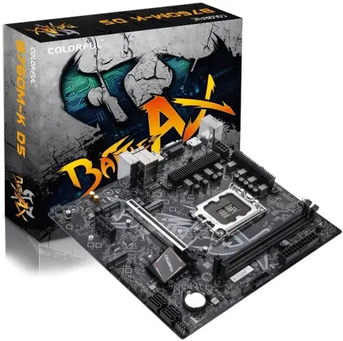 Colorful BATTLE-AX B760M-K V20 7200mhz(OC) M.2 1700p mATX Anakart - 1