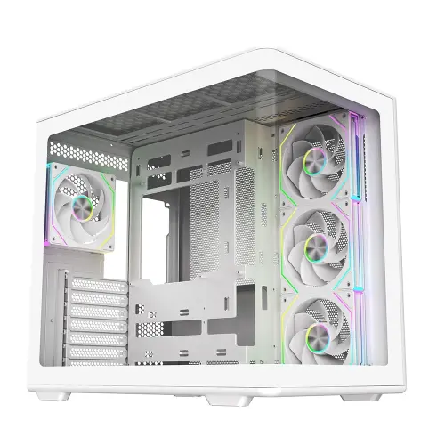 Cooler Master Elite 600 ARGB Beyaz Tempered Glass USB 3.2 850W 80+ Gold ATX 3.1 GEN5 ATX Mid Tower Kasa - 1