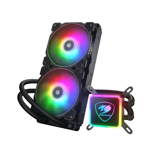 Cougar AQUA Siyah ARGB 240 mm Intel(1700p/1851p)-AMD Uyumlu Sıvı Soğutucu - 2