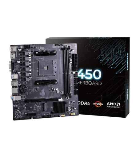 Dragos Dragmode B450M Sata,M2 Ddr4 3200MHz Usb 3.0 Vga Hdmi Ses G.Lan AM4 mATX Anakart - 1