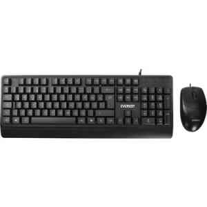 Everest KM-619 Siyah Kablolu Türkçe Q Klavye & Mouse Set - Everest (1)