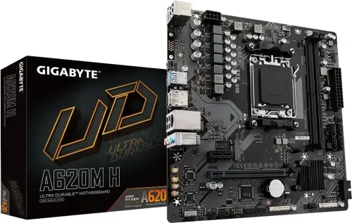 Gigabyte A620M H 6400mhz(OC) M.2 AM5 mATX DDR5 Anakart - 1