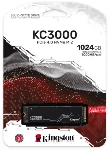 Kingston 1TB KC3000 NVMe Gen4 Okuma 7000MB-Yazma 6000MB M.2 SSD - 1