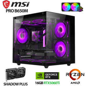 Msı Force X10 Ryzen 7 7800X3D 32GB DDR5 Ram 1TB M.2 NVMe SSD 16GB RTX5060 Ti Sıvı Soğutmalı Masaüstü Oyuncu Bilgisayarı - Xaser