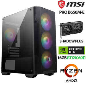 Msı Force X8 Ryzen 5 8400F 32GB DDR5 Ram 1TB M.2 NVMe SSD 16GB RTX5060 Ti Masaüstü Oyuncu Hazır Msı Sistem - Xaser