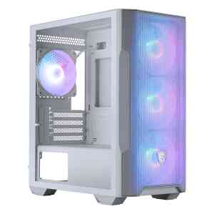 MSI MAG Forge M100R White Tempered Glass USB 3.2 mATX Mid Tower Kasa - MSI