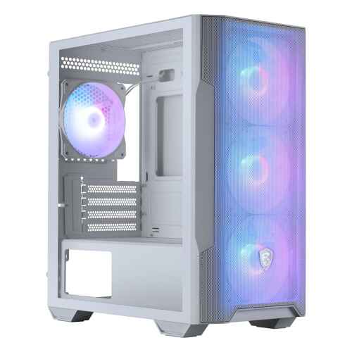 MSI MAG Forge M100R White Tempered Glass USB 3.2 mATX Mid Tower Kasa - 1