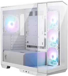 MSI MAG PANO M100R PZ White RGB Tempered Glass USB 3.2 mATX Mid Tower Kasa - 1