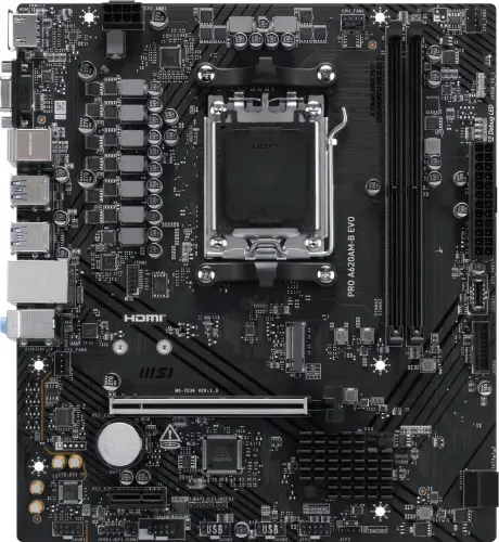 MSI PRO A620AM-B EVO 6800mhz(OC) M.2 AM5 mATX Anakart - 2
