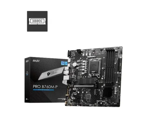 MSI PRO B760M-P 6800mhz(OC) M.2 1700p mATX DDR5 Anakart - 1