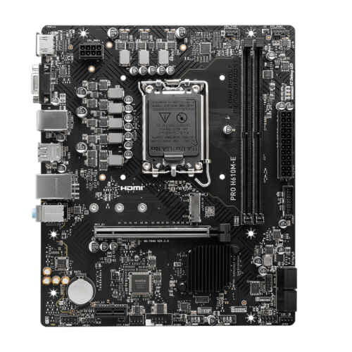 MSI PRO H610M-E 1700P DDR5 SES GLAN HDMI/VGA SATA3 USB3.2 mATX - 2