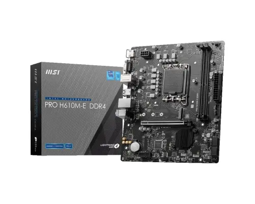 MSI PRO H610M-E 3200mhz(OC) M.2 1700p DDR4 mATX Anakart - 1