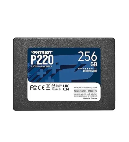 Patriot 256GB P220 Okuma 550MB-Yazma 490MB SATA SSD - 1