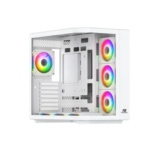 PowerBoost PBA4375W Beyaz ARGB Tempered Glass 750W 80+ Bronze USB 3.0 ATX Mid Tower Kasa - 1