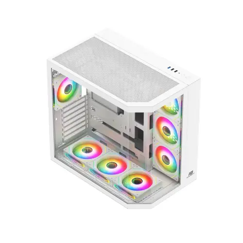 PowerBoost PBA4375W Beyaz ARGB Tempered Glass 750W 80+ Bronze USB 3.0 ATX Mid Tower Kasa - 2