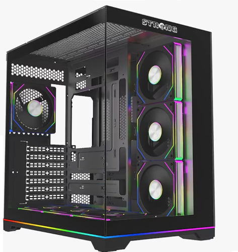 Strong Balerion Siyah ARGB Tempered Glass 600W 80+ USB 3.0 ATX Mid Tower Kasa - 1
