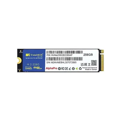 TwinMOS 256GB AlphaPro NVMe Gen3 Okuma 3600MB-Yazma 3250MB M.2 SSD - 1