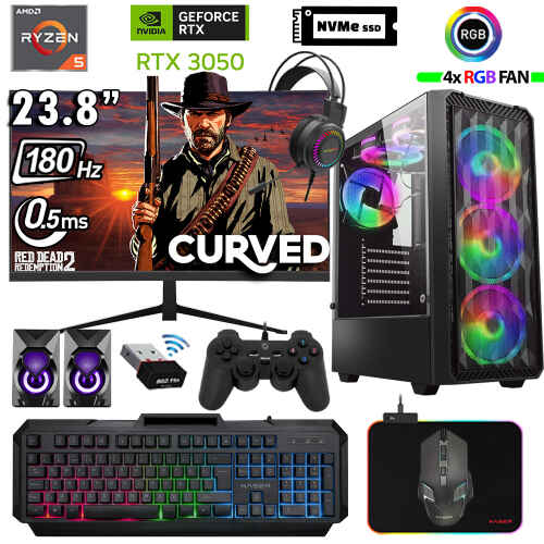 Xaser Armor X110 Ryzen 5 5500 32GB Ram 512GB M.2 NVMe SSD 6GB RTX3050 24