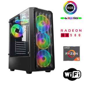 Xaser Armor X40 Ryzen 5 5500 16GB Ram 512GB M.2 NVMe SSD 8GB RX580 24 Curved Oyuncu Tavsiye Sistem - XASER (1)