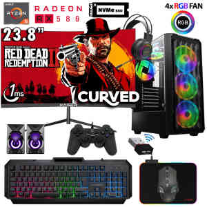 Xaser Armor X50 Ryzen 5 5500 32GB Ram 512GB M.2 NVMe SSD 8GB RX580 24 Curved Oyuncu Tavsiye Sistem - XASER