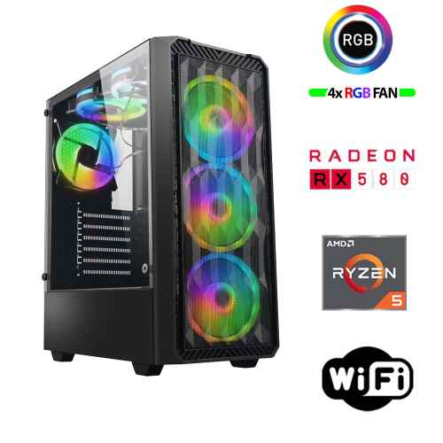 Xaser Armor X60 Ryzen 5 5500 32GB Ram 1TB M.2 NVMe SSD 8GB RX580 24