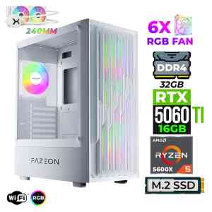 Xaser Astra X280 Ryzen 5 5600X 32GB Ram 1TB M.2 NVMe SSD 16GB RTX5060 Ti Sıvı Soğutmalı Oyuncu Tavsiye Sistem - Xaser