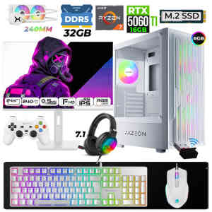 Xaser Astra X480 Ryzen 7 7800X3D 32GB DDR5 Ram 1TB M.2 NVMe SSD 16GB RTX5060 Ti Sıvı Soğutmalı 24,5