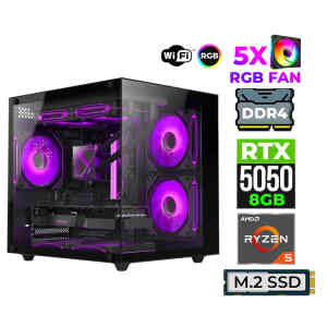 Xaser Astra X70 Ryzen 5 5600X 16GB Ram 512GB M.2 NVMe SSD 8GB RTX5050 Oyuncu Tavsiye Sistem - Xaser