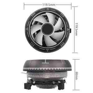 XASER CL-286 UFO RGB CPU FAN LGA 775/115X/1200/1700/AM2/AM3 İslemci Fanı - 5