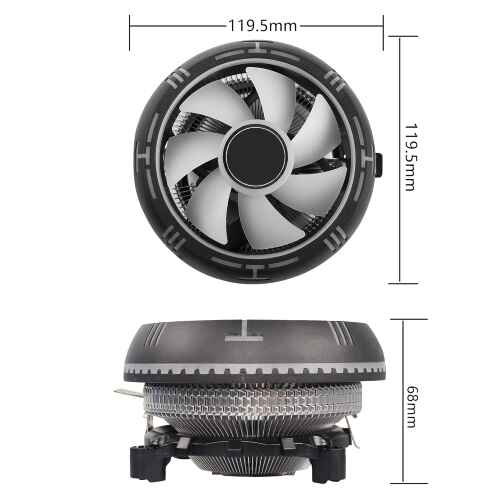 XASER CL-286 UFO RGB CPU FAN LGA 775/115X/1200/1700/AM2/AM3 İslemci Fanı - 5