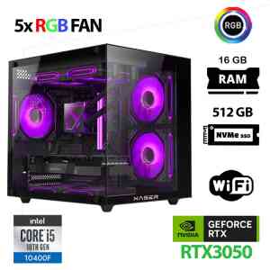 Xaser Cube X130 i5 10400F 16GB Ram 512GB M.2 NVMe SSD 6GB RTX3050 Oyuncu Tavsiye Sistem - XASER