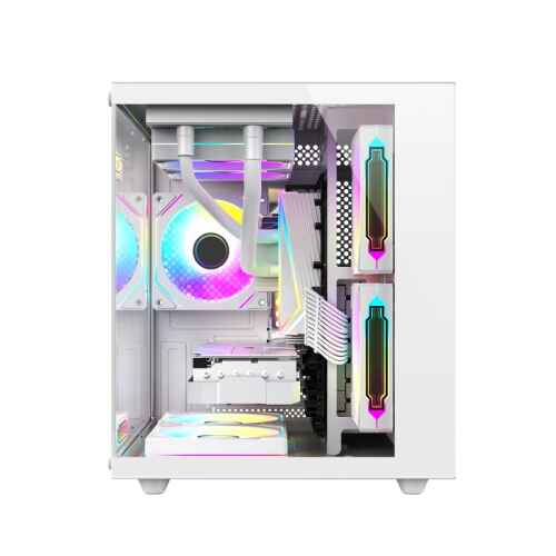 Xaser Cube X200 i5 14400F 32GB Ram 1TB M.2 NVMe SSD 8GB RTX5060 Beyaz Masaüstü Oyuncu Bilgisayarı - 2