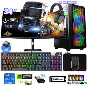 Xaser Delux X101 i5 12400F 32GB Ram 512GB M.2 NVMe SSD 12GB RTX4070 SUPER 34 180Hz Curved Oyuncu Tavsiye Sistem - XASER