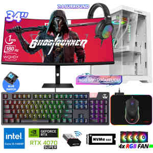 Xaser Delux X106 i5 14400F 16GB DDR5 Ram 512GB M.2 NVMe SSD 12GB RTX4070 SUPER 34 Sıvı Soğutmalı Oyuncu Tavsiye Sistem - Xaser