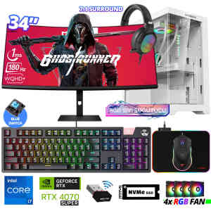Xaser Delux X111 i7 14700F 16GB DDR5 Ram 512GB M.2 NVMe SSD 12GB RTX4070 SUPER 34 Sıvı Soğutmalı Oyuncu Tavsiye Sistem - Xaser