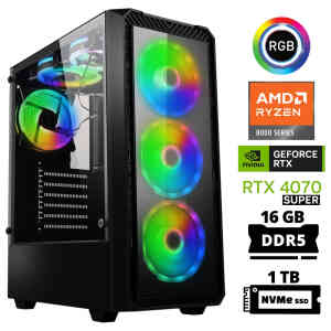 Xaser Delux X16 Ryzen 5 8400F 16GB DDR5 Ram 1TB M.2 NVMe SSD 12GB RTX4070 SUPER Oyuncu Tavsiye Sistem - Xaser