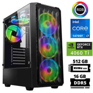 Xaser Delux X83 i7 14700F 16GB DDR5 Ram 512GB M.2 NVMe SSD 8GB RTX4060 Ti Masaüstü Oyuncu Bilgisayarı - Xaser