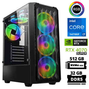 Xaser Delux X95 i7 14700F 32GB DDR5 Ram 512GB M.2 NVMe SSD 12GB RTX4070 SUPER Oyuncu Tavsiye Sistem - Xaser