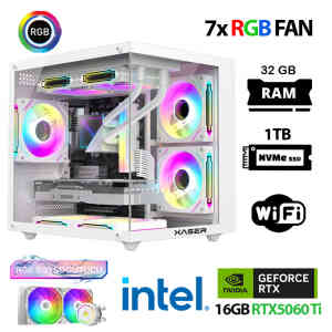 Xaser Eco X170 i7 12700KF 32GB DDR5 Ram 1TB M.2 NVMe SSD 16GB RTX5060Ti Sıvı Soğutmalı Hazır Oyuncu Sistemi - Xaser