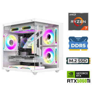 Xaser Elite X130 Ryzen 7 7800X3D 16GB DDR5 Ram 1TB M.2 NVMe SSD 16GB RTX5060Ti Sıvı Soğutmalı Masaüstü Oyuncu Bilgisayarı - Xaser