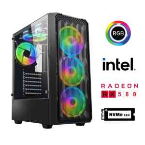 Xaser GX10 i5 4570 16GB Ram 512GB M.2 NVMe SSD 8GB RX580 Masaüstü Oyuncu Bilgisayarı - XASER