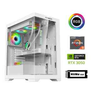 Xaser GX100 i5 12400F 16GB Ram 512GB M.2 NVMe SSD 6GB RTX3050 Sıvı Soğutma Oyuncu Bilgisayarı - XASER