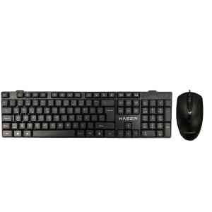 XASER KM-881 Siyah USB Combo Q Standart Klavye + Mouse Set - 1