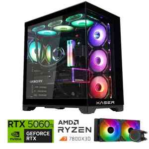 Xaser Lexus x420 Ryzen 7 7800X3D 16GB DDR5 Ram 1TB M.2 NVMe SSD 8GB RTX5060 Ti Sıvı Soğutmalı Oyuncu Bilgisayar - 3