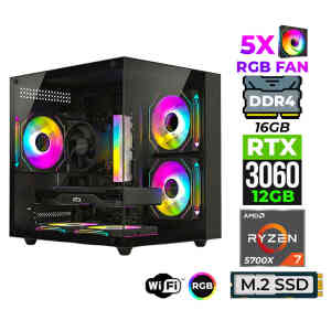 Xaser Mage X90 Ryzen 7 5700x 16GB Ram 512GB M.2 NVMe SSD 12GB RTX3060 Oyuncu Tavsiye Sistem - Xaser