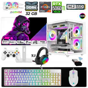 Xaser Moon Cube X20 Ryzen 7 5700X 32GB Ram 1TB M.2 NVMe SSD 16GB RTX5060 Ti Sıvı Soğutmalı 24,5